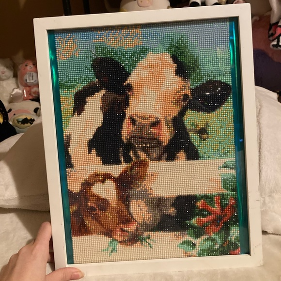Cow diamond bead art - Picture 4 of 6